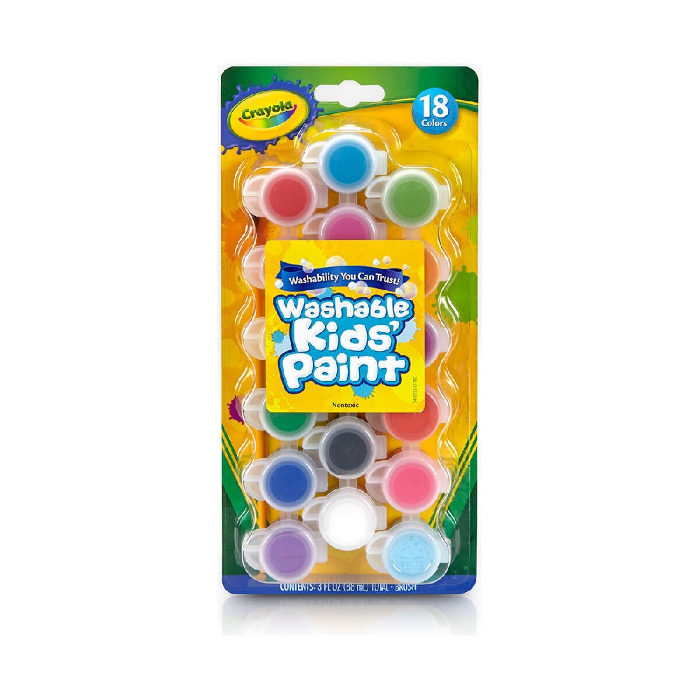 CRAYOLA Crayola 18-Shades Washable Kids Paint Unisex, 3-4 Years - Image 2