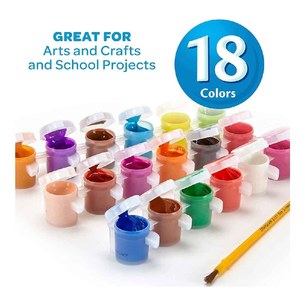 CRAYOLA Crayola 18-Shades Washable Kids Paint Unisex, 3-4 Years - Image 3