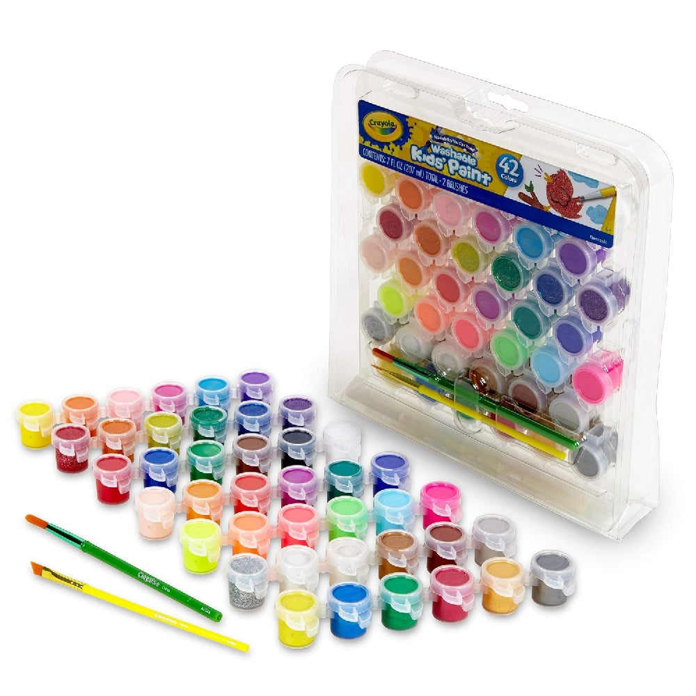 CRAYOLA LLC Crayola 42-Shades Washable Kids Paint Unisex, 3+ Years - Image 2