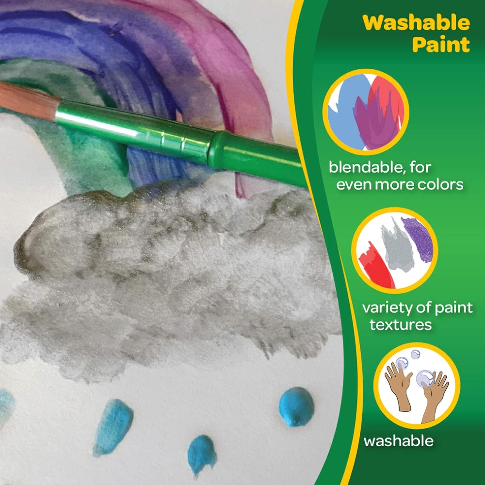 CRAYOLA LLC Crayola 42-Shades Washable Kids Paint Unisex, 3+ Years - Image 5