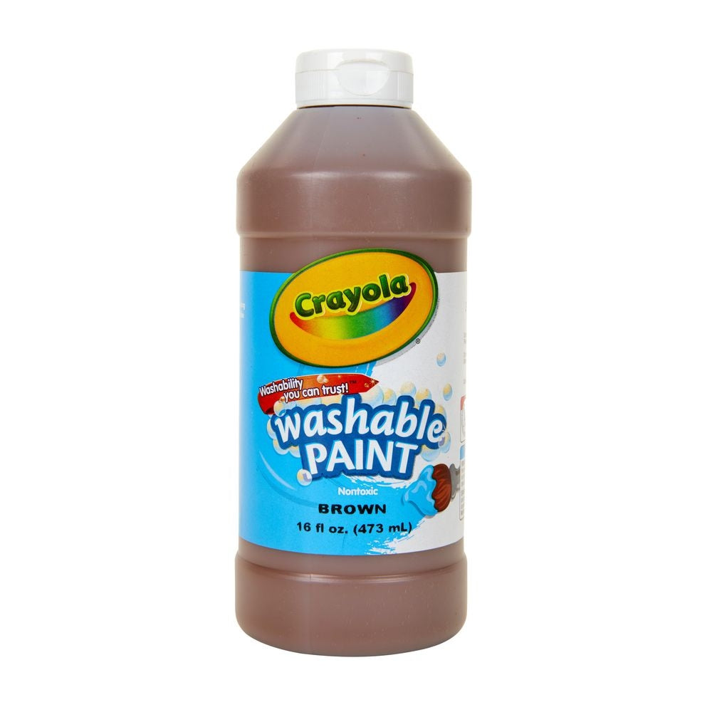 CRAYOLA LLC Crayola 16 oz. Non-Toxic Brown Washable Paint Unisex, 3+ Years