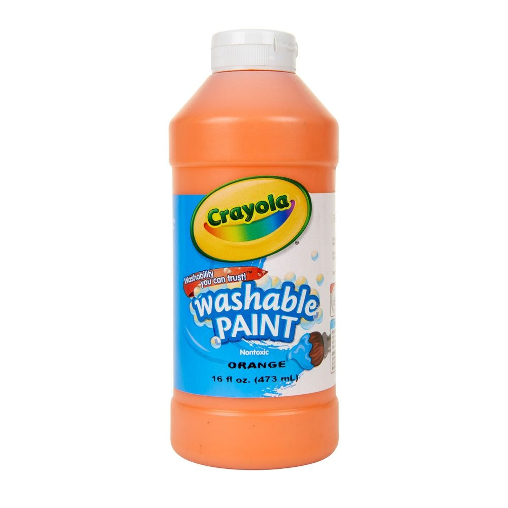 CRAYOLA LLC Crayola 16 oz. Non-Toxic Orange Washable Paint Unisex, 3+ Years
