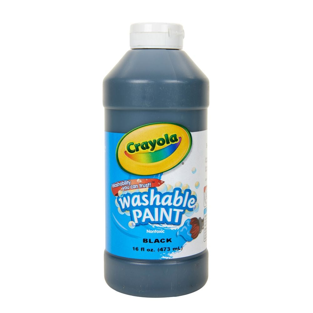 CRAYOLA LLC Crayola 16 oz. Non-Toxic Black Washable Paint Unisex, 3+ Years