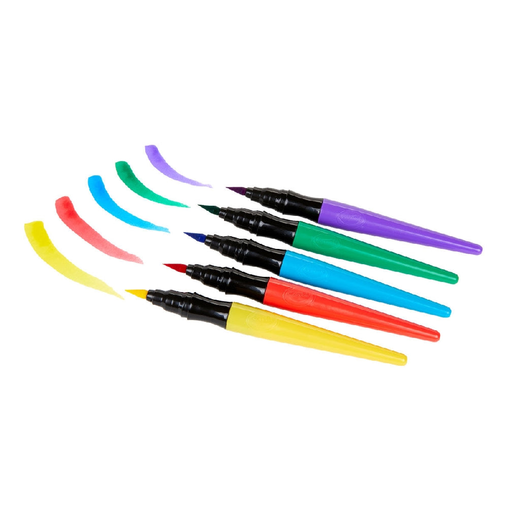 CRAYOLA LLC Crayola Washable Paint Brush Pens Unisex, 3+ Years, Pack of 5 - Image 4