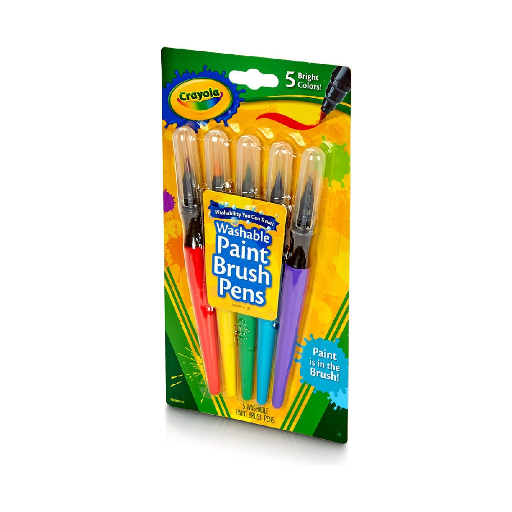 CRAYOLA LLC Crayola Washable Paint Brush Pens Unisex, 3+ Years, Pack of 5 - Image 6