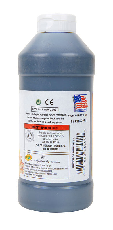 PAINT,BLACK,WASHABLE, 16 OZ PLASTIC SQUEEZE BOTTLE3 - Image 4