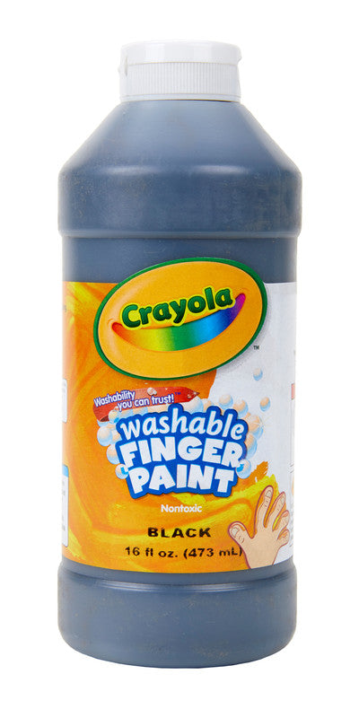 PAINT,BLACK,WASHABLE, 16 OZ PLASTIC SQUEEZE BOTTLE3