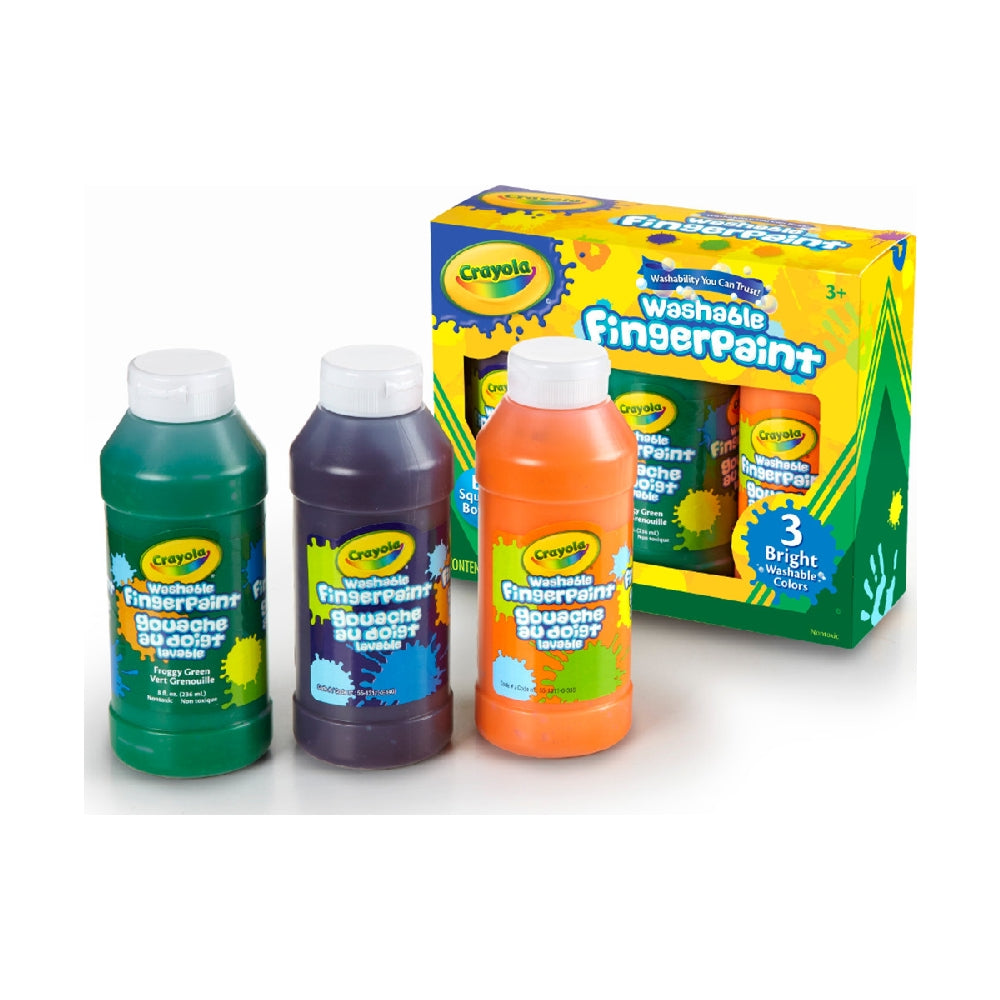 CRAYOLA LLC Crayola 8 oz. Washable Finger Paint Unisex, 3-4 Years, Pack of 3