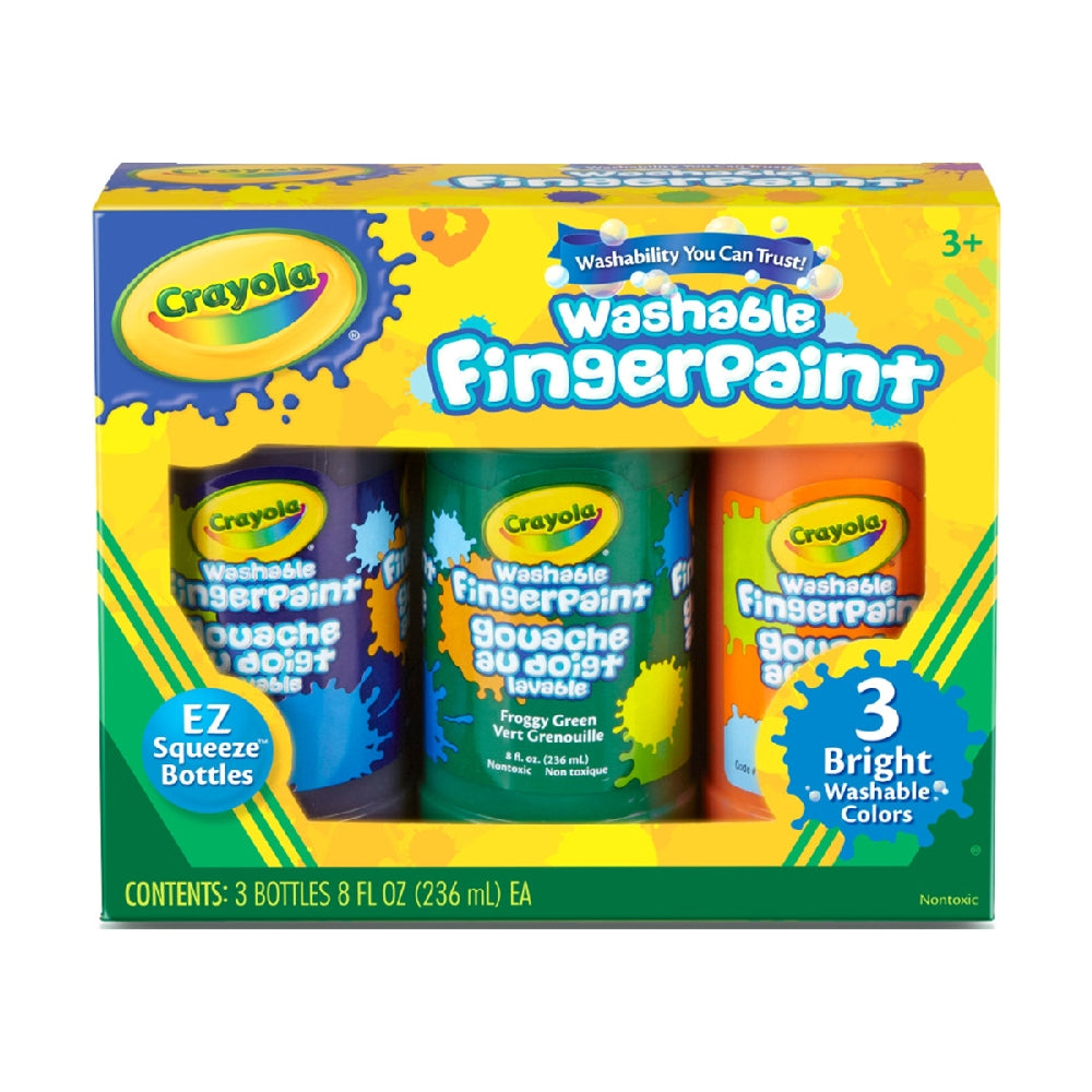 CRAYOLA LLC Crayola 8 oz. Washable Finger Paint Unisex, 3-4 Years, Pack of 3 - Image 2