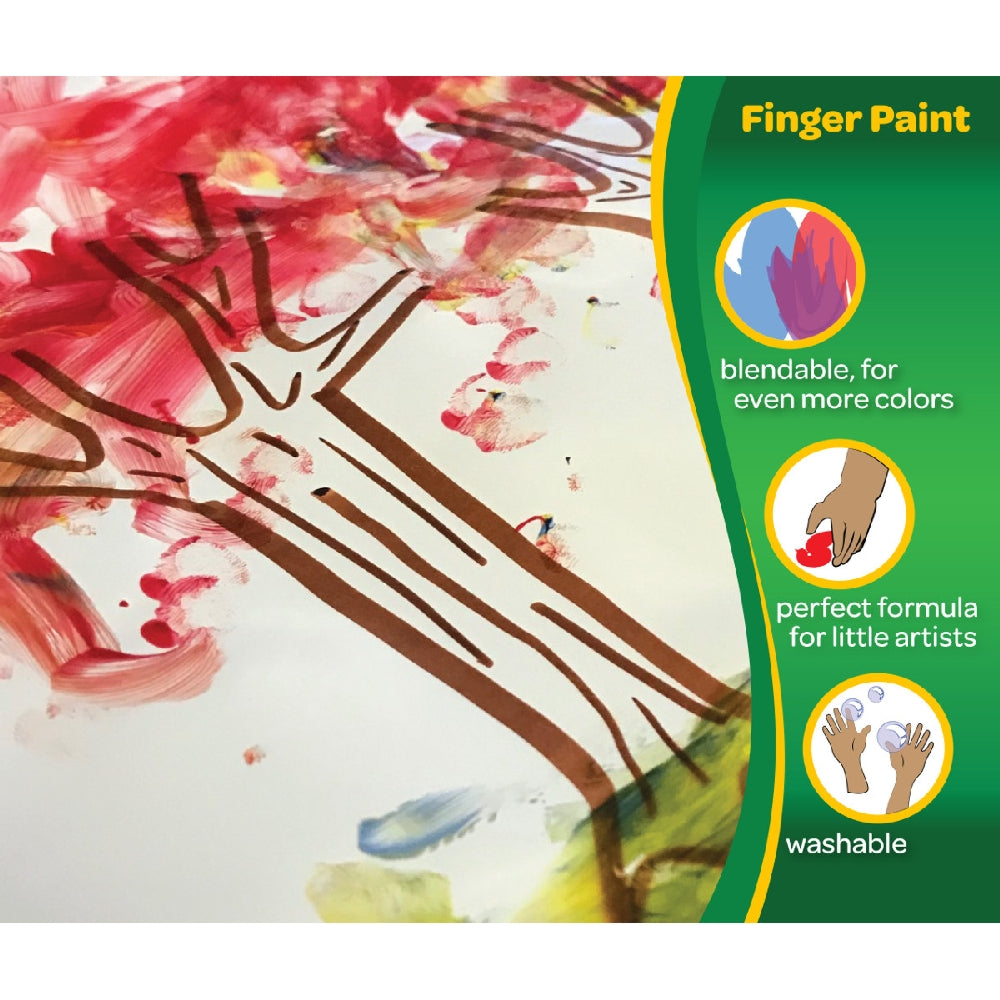 CRAYOLA LLC Crayola 8 oz. Washable Finger Paint Unisex, 3-4 Years, Pack of 3 - Image 4