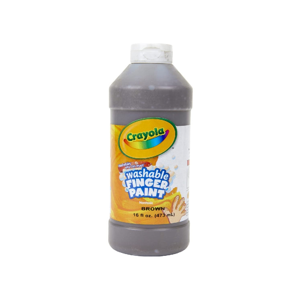 CRAYOLA LLC Crayola 16 oz. Washable Brown Finger Paint Unisex, 3+ Years, Pack of 12