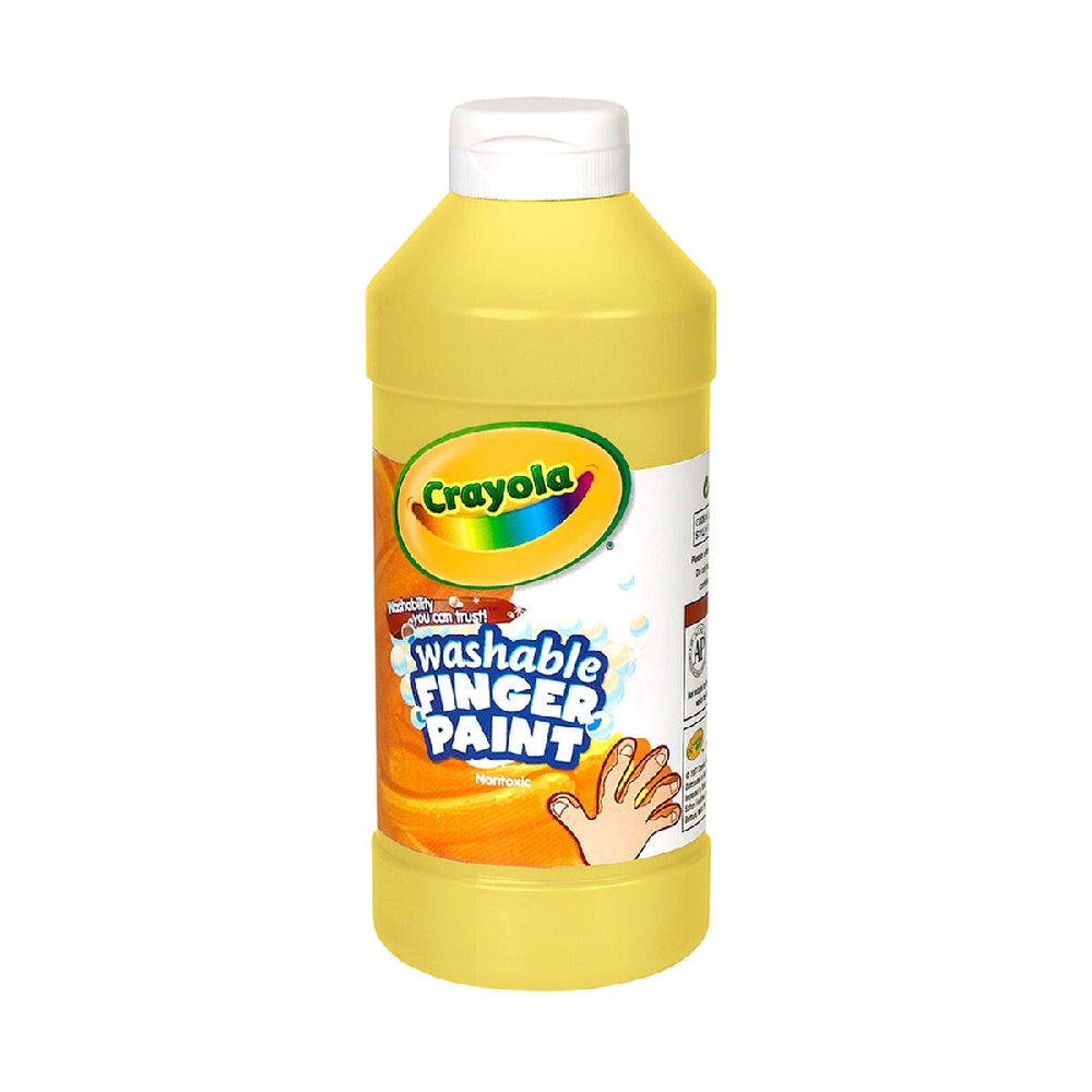CRAYOLA LLC Crayola 16 oz. Washable Yellow Finger Paint Unisex, 3+ Years, Pack of 12