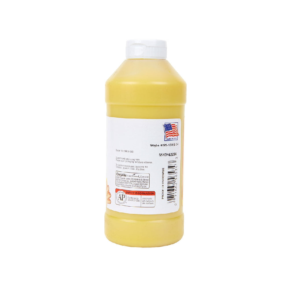 CRAYOLA LLC Crayola 16 oz. Washable Yellow Finger Paint Unisex, 3+ Years, Pack of 12 - Image 2