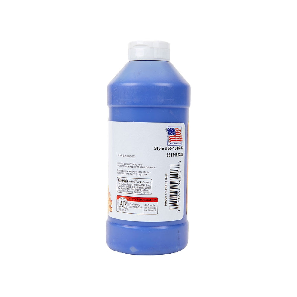 CRAYOLA LLC Crayola 16 oz. Washable Blue Finger Paint Unisex, 3+ Years, Pack of 12 - Image 2