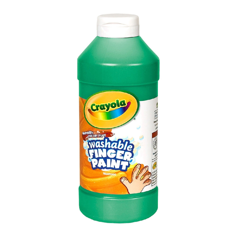 CRAYOLA LLC Crayola 16 oz. Washable Green Finger Paint Unisex, 3+ Years, Pack of 12