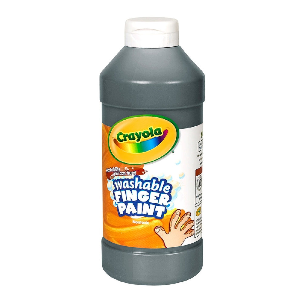 CRAYOLA LLC Crayola 16 oz. Washable Black Finger Paint Unisex, 3+ Years, Pack of 12