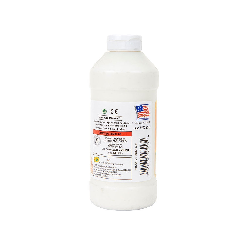 CRAYOLA LLC Crayola 16 oz. Washable White Finger Paint Unisex, 3+ Years, Pack of 12 - Image 2