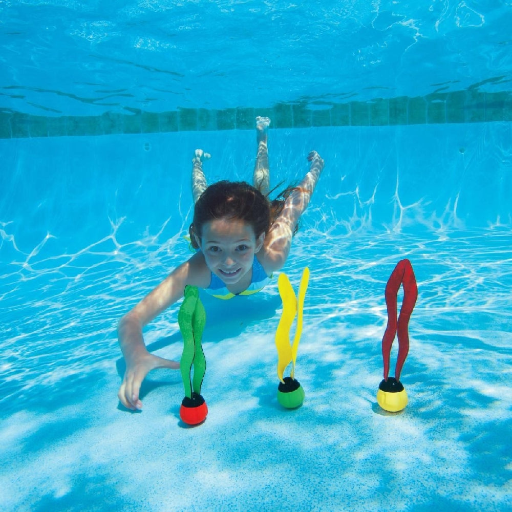 INTEX Underwater Fun Diving Ballz (3-Pack) – Weighted Sinking Toys with Soft Streaming Streamers - Image 4