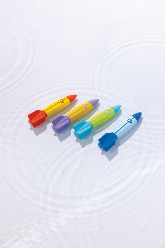 INTEX Underwater Torpedo Bandits (4-Pack) – Hydrodynamic Sinking Diving Toys for Pool Games & Swim Practice - Image 4
