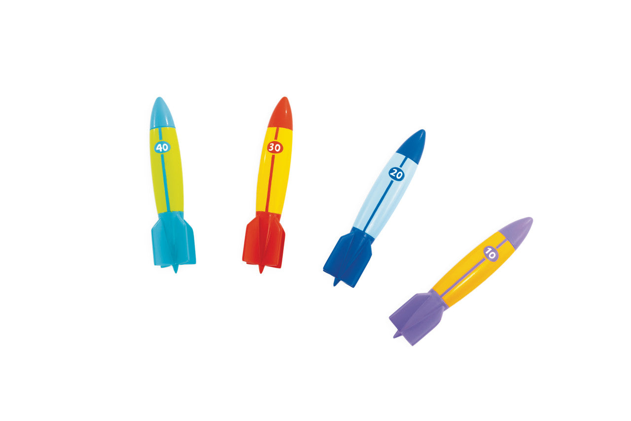 INTEX Underwater Torpedo Bandits (4-Pack) – Hydrodynamic Sinking Diving Toys for Pool Games & Swim Practice - Image 3