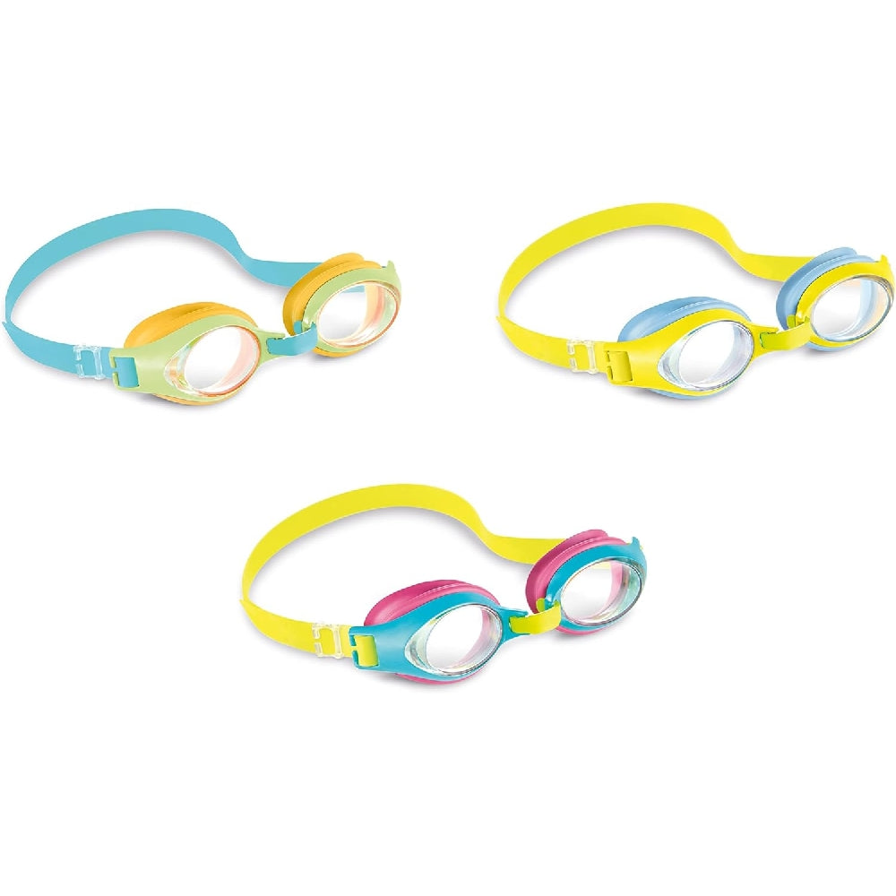 INTEX Junior Series Swim Goggles – Soft-Frame Comfort Goggles for Toddlers & First-Time Swimmers