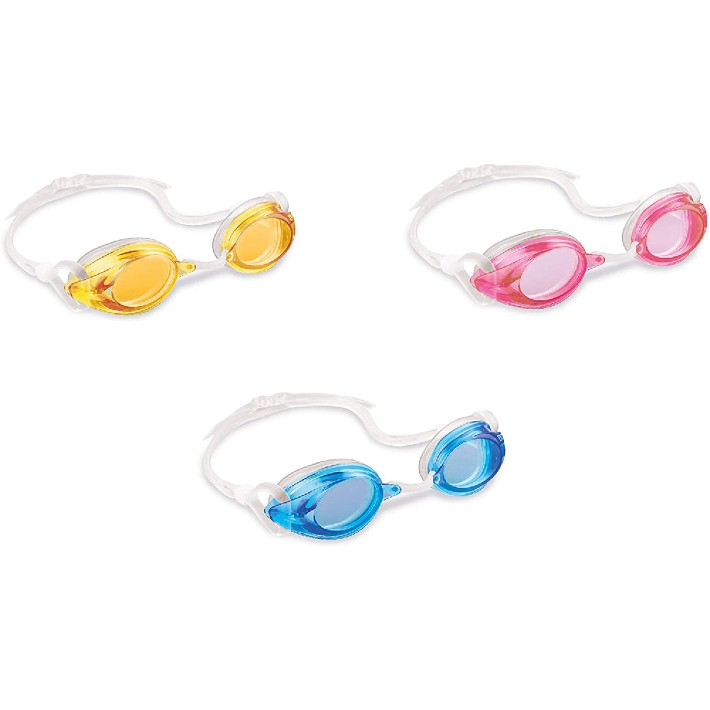 INTEX Race Pro Performance Goggles – Hydrodynamic Design for Junior Competitive Swimming
