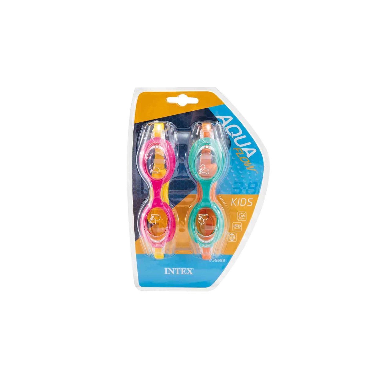 INTEX Junior Swim Goggles (2-Pack) – Anti-Fog & UV Protection Protective Eyewear for Kids - Image 4