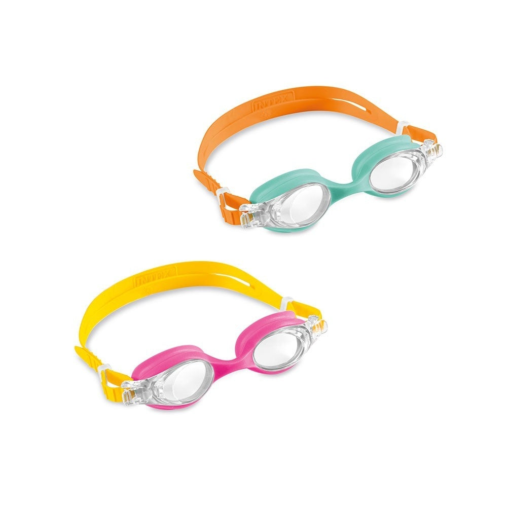 INTEX Junior Swim Goggles (2-Pack) – Anti-Fog & UV Protection Protective Eyewear for Kids