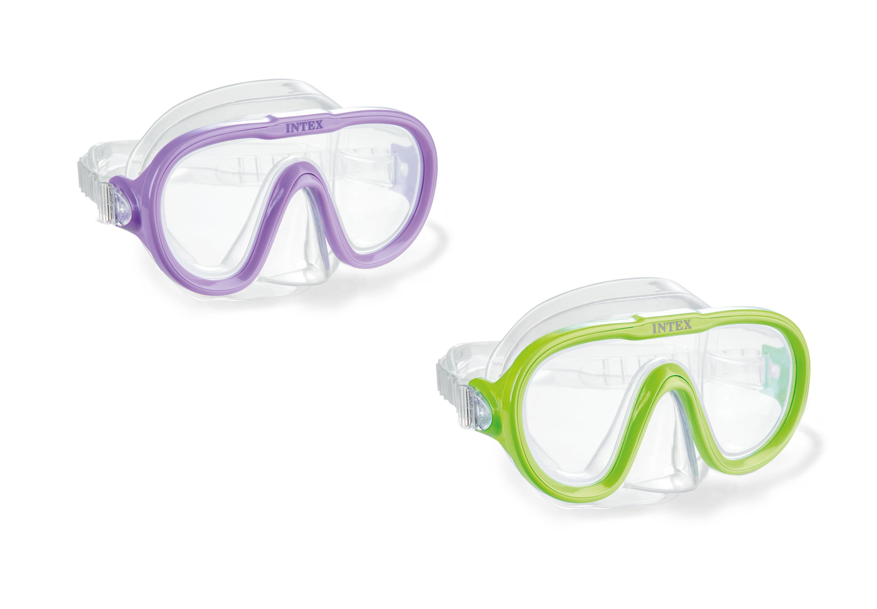 INTEX Sea Scan Swim Masks (2-Pack) – Junior Wide-View Goggles for Explorers