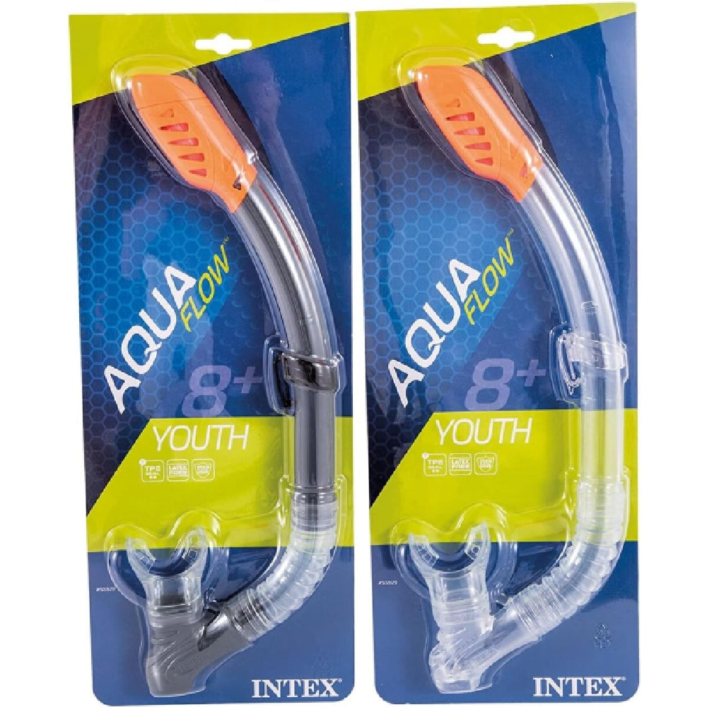 INTEX Easy-Flow Junior Snorkel – Contoured Breathing Tube with Mask Clip for Surface Snorkeling - Image 4
