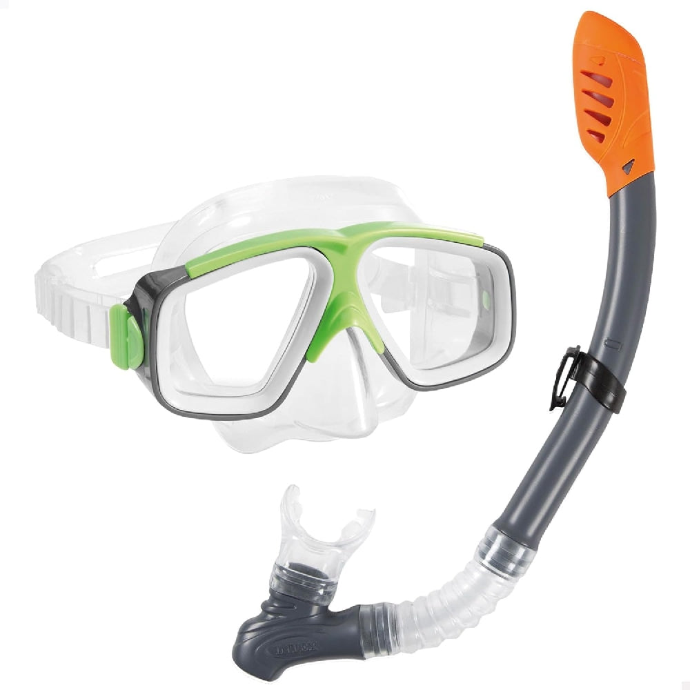 INTEX Surf Rider Swim Set – High-Performance Mask and Snorkel Kit for Young Snorkelers (Boys 8+)