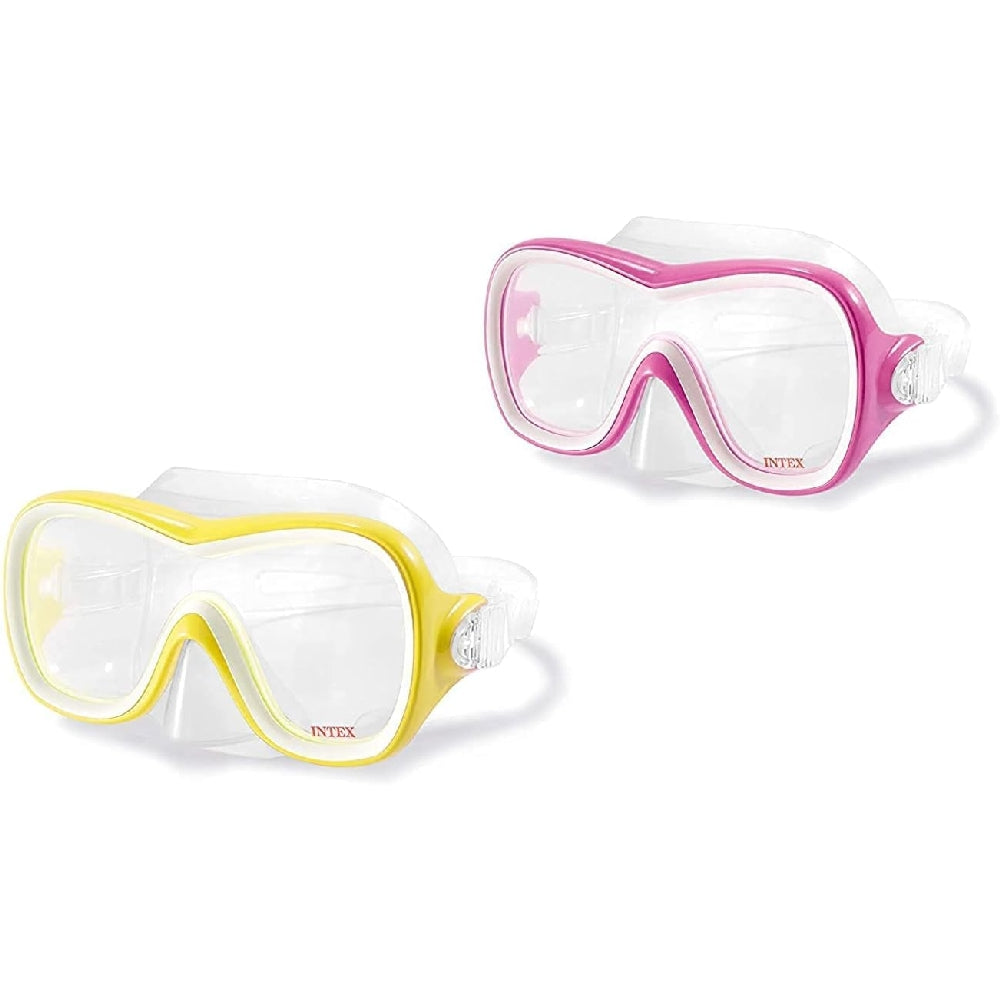 INTEX Wave Rider Swim Masks (4-Pack) – Family Value Set of Wide-Vision Goggles for Pools and Oceans - Image 2