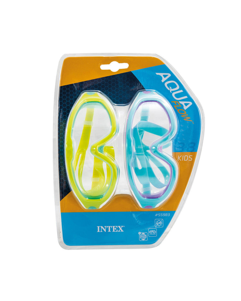 INTEX Kids Panoramic Swim Mask & Snorkel Set – Wide-Vision Diving Mask with Splash-Guard Snorkel - Image 4