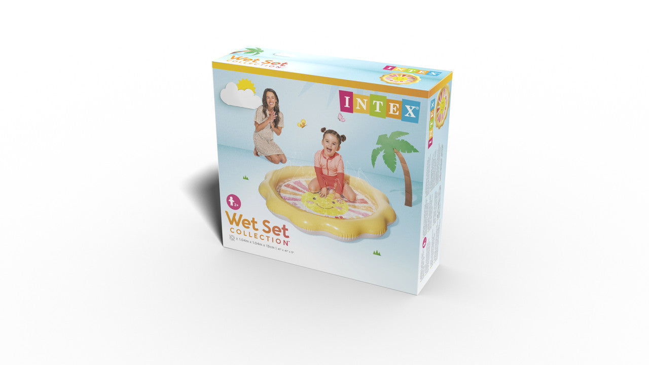 INTEX Sunny Rays Spray Inflatable Pool – Backyard Splash Pad with Built-in Sunshade & Water Sprinkler - Image 5