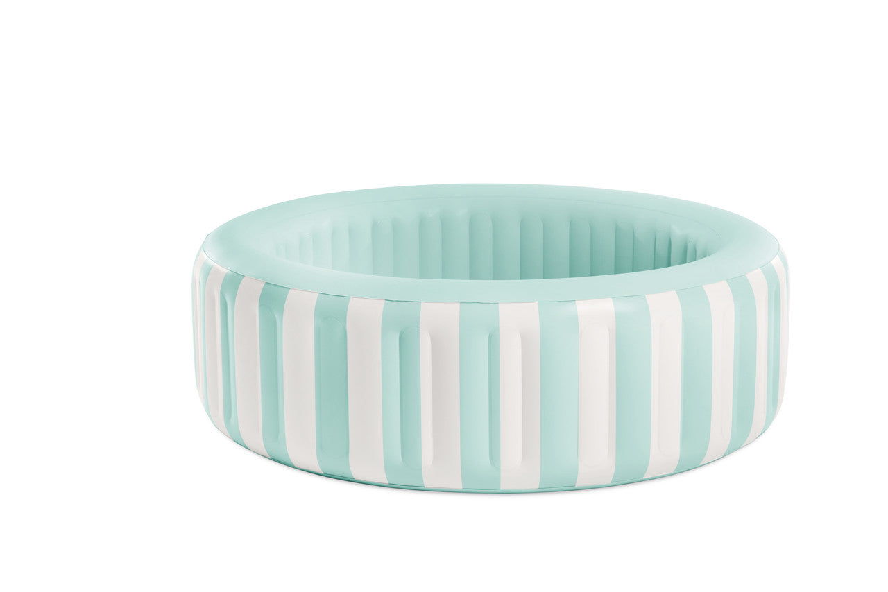 INTEX Coastal Luxe Family Inflatable Pool – Extra-Large 3-Ring Rectangular Pool with Wide Sidewalls