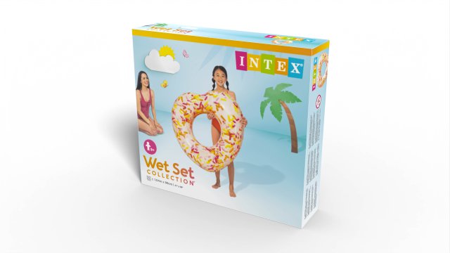 INTEX Sprinkle Donut Heart Inflatable Tube – Heart-Shaped Fashion Pool Float for Teens and Adults - Image 4