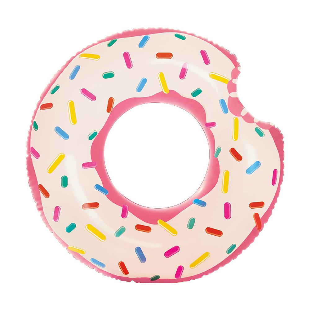 INTEX Realistic Chocolate Donut Tube – Oversized "Foodie" Fashion Swim Ring for Pool and Beach