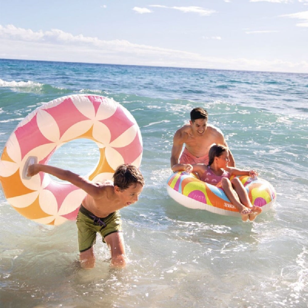 INTEX Timeless Classic Inflatable Tube – Heavy-Duty Transparent Swim Ring for Pool and Beach Lounging - Image 4