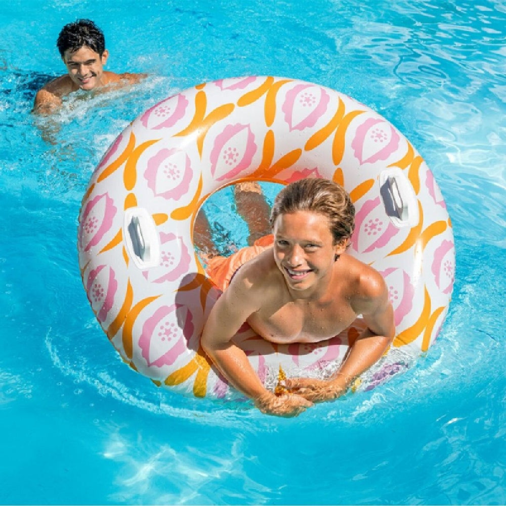 INTEX Timeless Classic Inflatable Tube – Heavy-Duty Transparent Swim Ring for Pool and Beach Lounging - Image 5