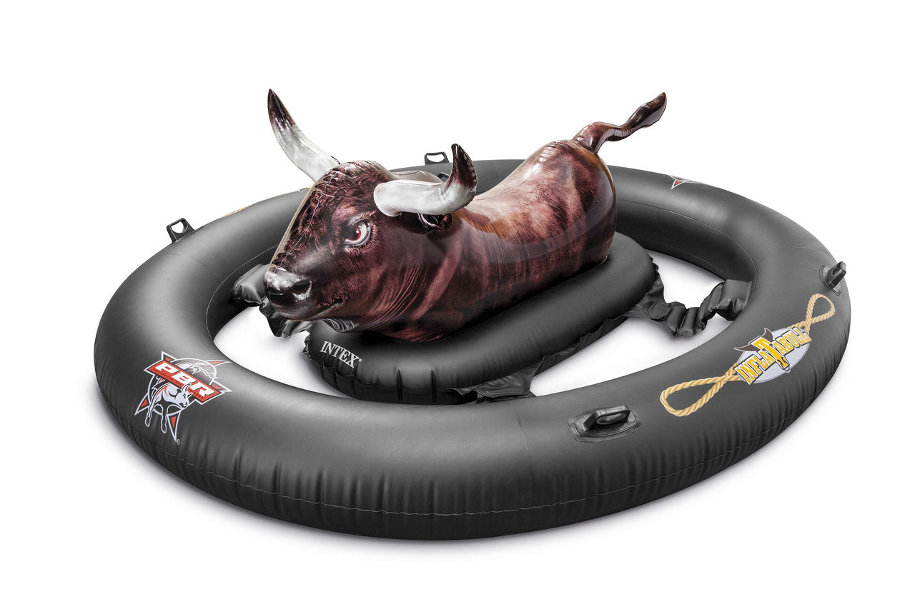 INTEX InflataBull Rodeo Bull Ride-On – Competitive Inflatable Mechanical Bull Pool Game for Teens & Adults