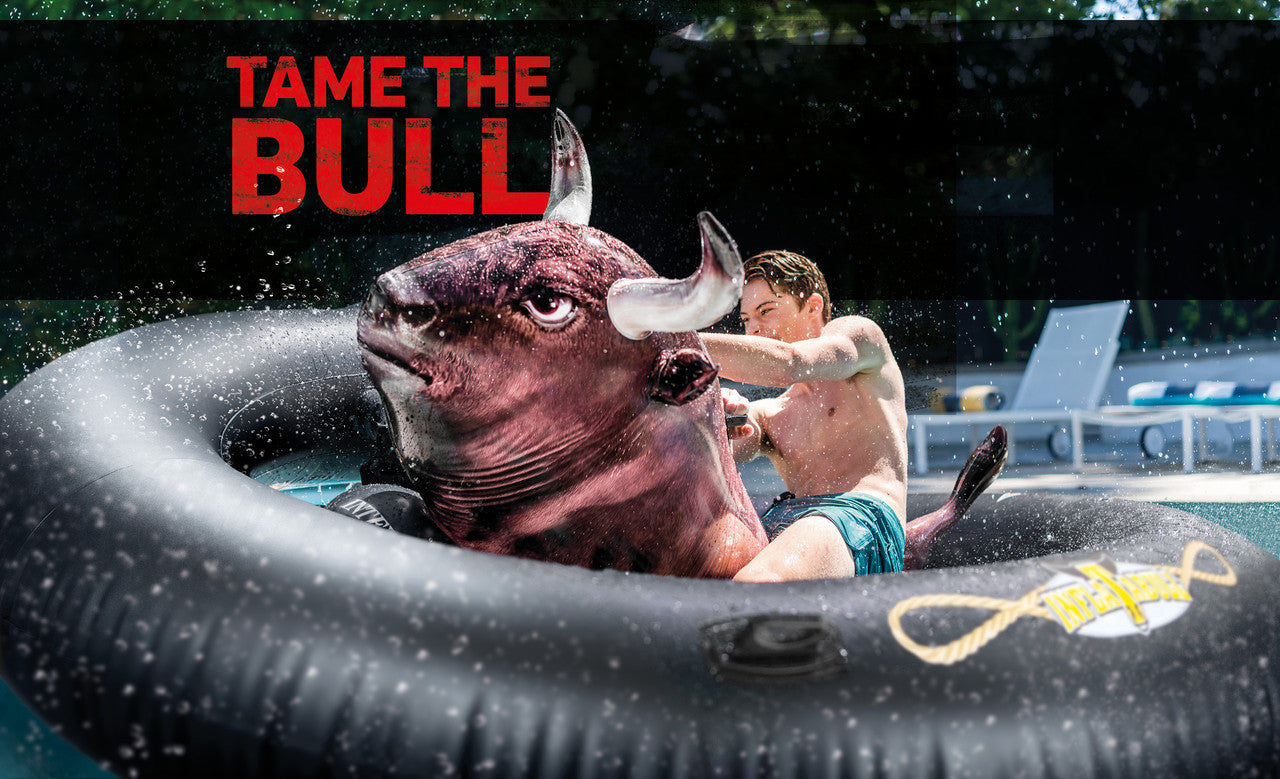 INTEX InflataBull Rodeo Bull Ride-On – Competitive Inflatable Mechanical Bull Pool Game for Teens & Adults - Image 5