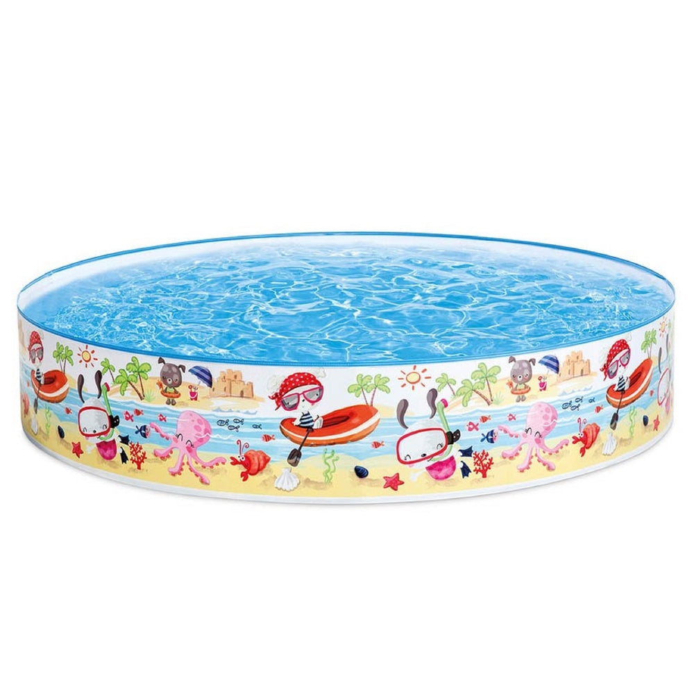 INTEX Snapset Beach Swimming Pool – Instant Setup Non-Inflatable Hard-Wall Pool for Kids - Image 2