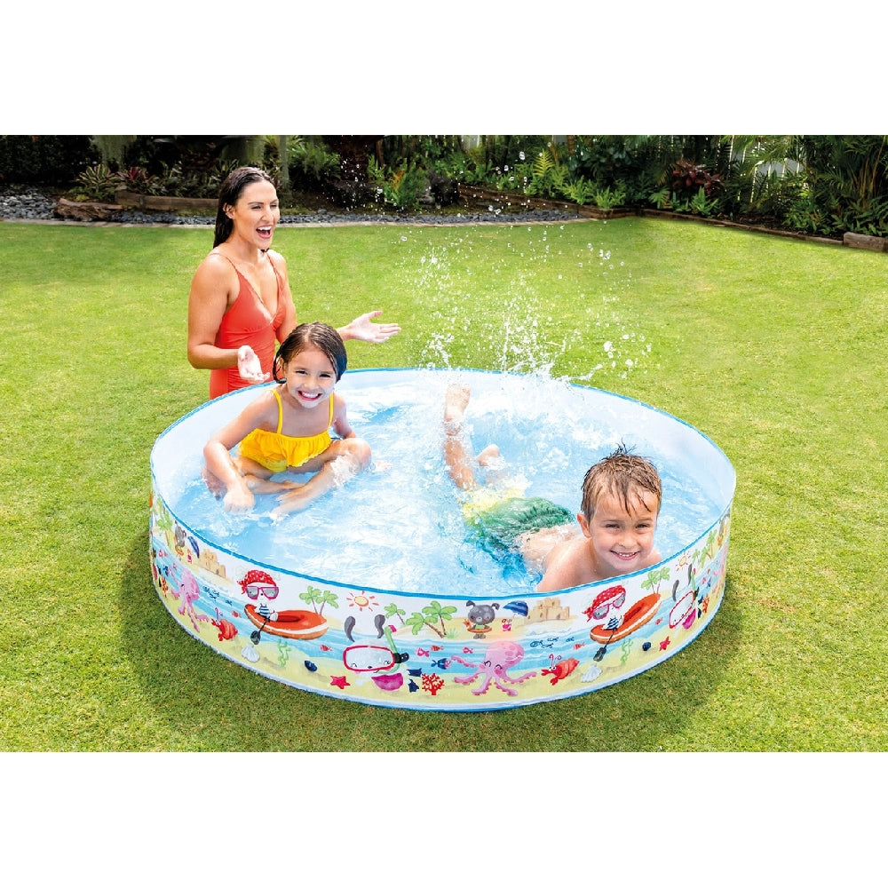 INTEX Snapset Beach Swimming Pool – Instant Setup Non-Inflatable Hard-Wall Pool for Kids - Image 3