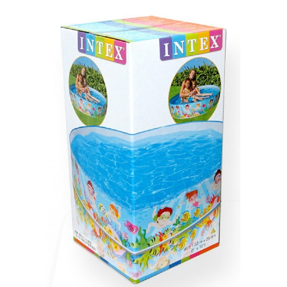 INTEX Snapset Beach Swimming Pool – Instant Setup Non-Inflatable Hard-Wall Pool for Kids - Image 4