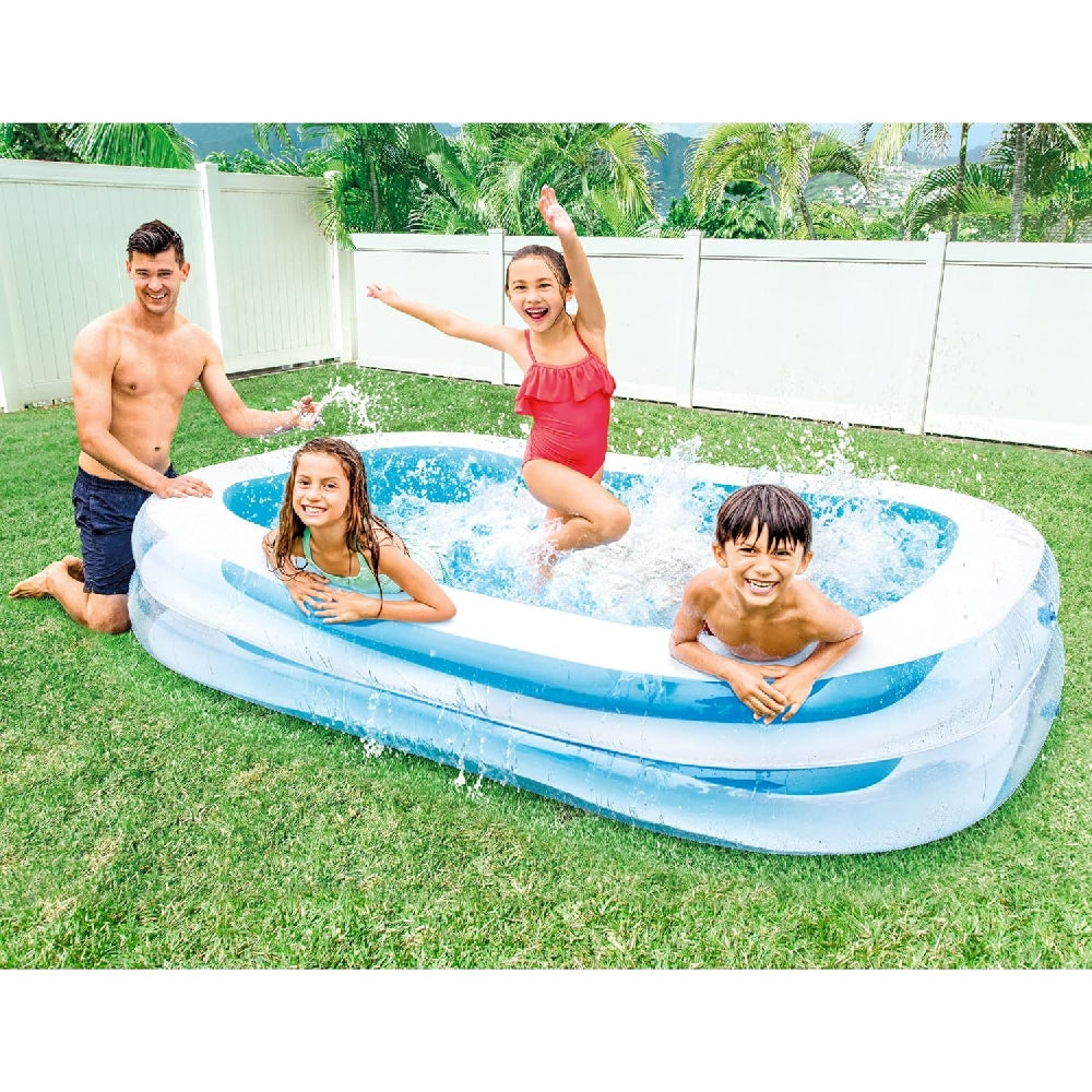 INTEX 8.5ft Family Swim Center Inflatable Pool – Two-Ring Deluxe Construction for Reliable Backyard Play - Image 3