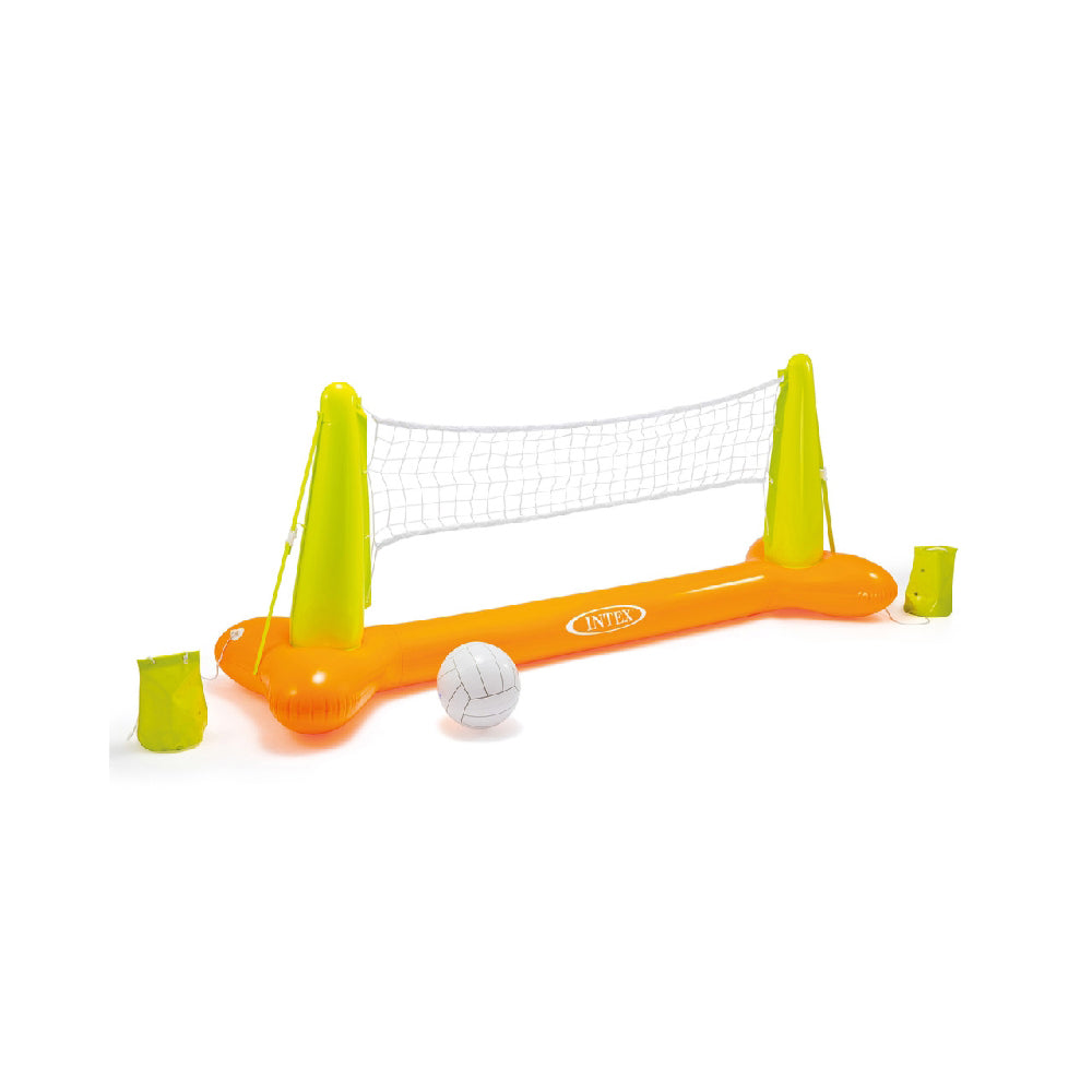 INTEX Inflatable Swimming Pool Volleyball Game – Includes Floating Net, Weighted Bases, and Inflatable Ball
