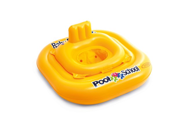 INTEX Deluxe Baby Pool Float – Secure Diaper-Style Seat with Large Outer Stability Ring for Infants