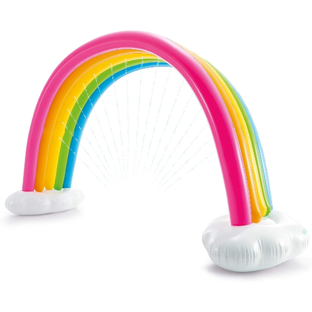 INTEX Giant Inflatable Rainbow Cloud Water Sprinkler – Outdoor Summer Backyard Cooling Toy for Kids - Image 2