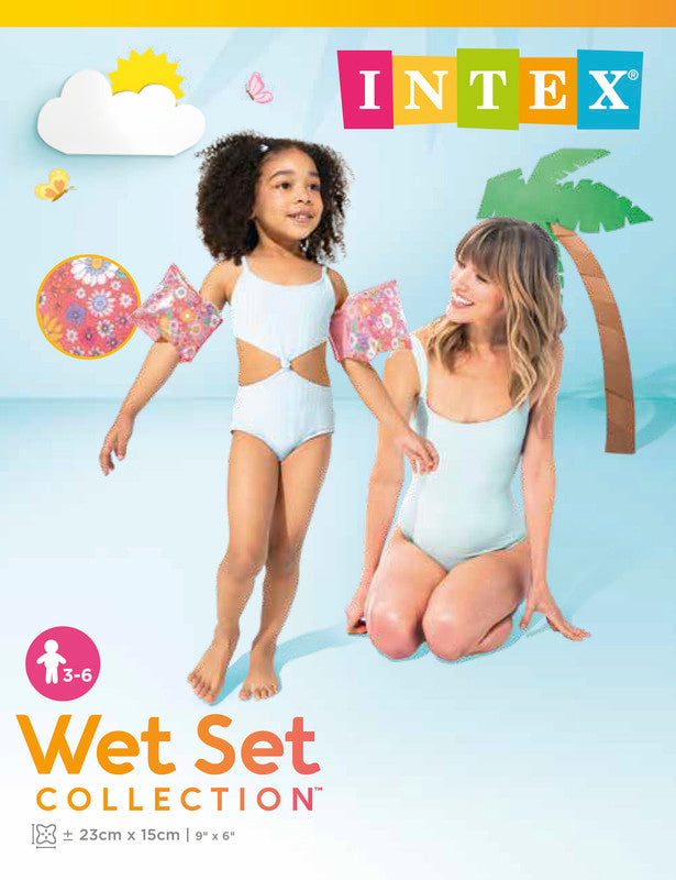 INTEX Sweet Blossom Arm Bands – Floral Print Inflatable Safety Sleeves for Preschool Swimmers - Image 5