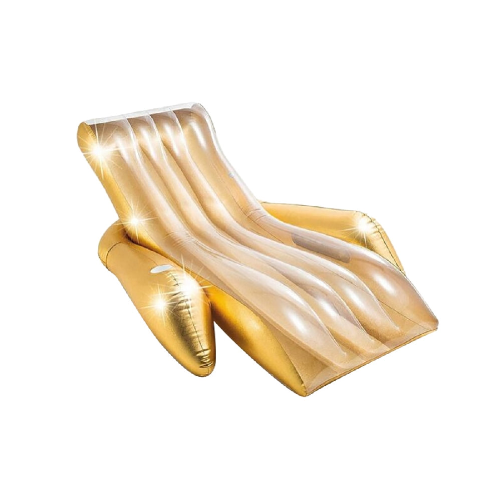INTEX Inflatable Float Lounge – Heavy-Duty Swim Ring with Transparent Top and Durable Handles